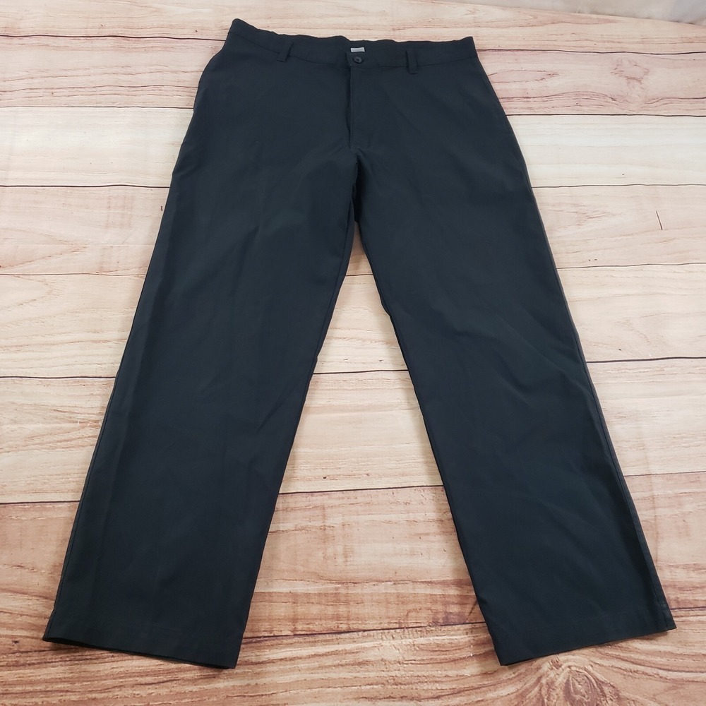 Champion Pants Mens 36 Black Straight Chino Outdoor Golfing Lightweight Adult
